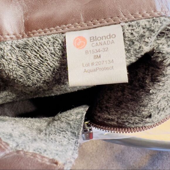 BLONDO 8 Brown  Ankle Boots Waterproof Suede Leather Bootie Winter Outdoors - Picture 8 of 8
